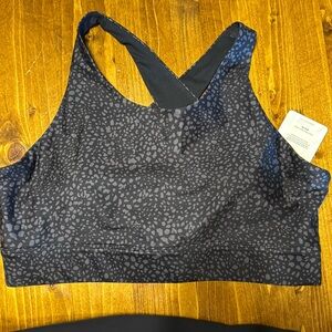 Fabletics Sports bra, black with grey dots